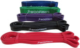 WODFitters Pull Up Assistance Bands - Stretch Resistance Band - Mobility Band - Powerlifting Bands, Durable Workout/Exercise Bands - Single Band or Set